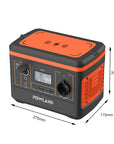 POWLAND – tragbarer Solargenerator 800W, mit AC-Steckdose, MPPT-Unterstützung, 100W Solarpanel, Lithiumbatterie für Camping im Freien