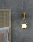 Lampe de chevet Murale Boule Métal Doré - Lampe Chevet Design