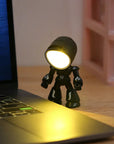 Mini Night Light LED Cartoon Cute Hero Police Desk Lamp Desktop Ornament Bedside Bedroom Table Lights Children Boy Holiday Gifts - Lampe Chevet Design