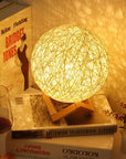 Lampe de chevet en rotin - Lampe Chevet Design