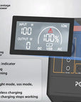 POWLAND – tragbarer Solargenerator 800W, mit AC-Steckdose, MPPT-Unterstützung, 100W Solarpanel, Lithiumbatterie für Camping im Freien