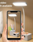 Touch LED Desk Lamp 3 Levels Dimmable Night Light USB Rechargeable Eye Protection Foldable Table Lamp Bedroom Bedside Reading - Lampe Chevet Design