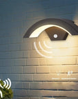 Modern Wall Light 24W Motion Sensor Wall Lamp, 3000K Warm Black Light Wall Lamp, Outdoor Lamp Wall Sconce for Hallways, Gardens