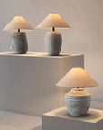 Wabi-sabi Ceramic Table Lamp Bedside Desk Lamp Decoration For Bedroom Light Fixture Japanese-style Table Lamp For Living Room - Lampe Chevet Design