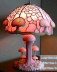 Lampe de chevet champignon fleuri teinté - Lampe Chevet Design