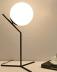 Lampe de chevet design bras dorés & boule de verre - Lampe Chevet Design