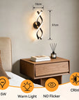 21/14/15W LED Wall Lights Modern Spiral Design Warm White Light Wall Sconce Lamp for Living Room Bedroom Hallway Stairs Indoor