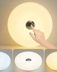 Bauhaus table lamp USB plug bedroom bedside lamp living room dining room decoration donut ambient light - Lampe Chevet Design