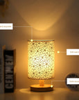 USB Bedside Lamp Night Lights LED Desk Lamp Eye Protection Nightstand Lamp Wooden Table Lamp Night Lamp Home Bedroom Decor - Lampe Chevet Design
