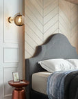 Lampe de chevet Murale Design Boule en verre Fumé - Lampe Chevet Design