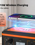 POWLAND – tragbarer Solargenerator 800W, mit AC-Steckdose, MPPT-Unterstützung, 100W Solarpanel, Lithiumbatterie für Camping im Freien