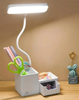 Touch LED Desk Lamp 3 Levels Dimmable Night Light USB Rechargeable Eye Protection Foldable Table Lamp Bedroom Bedside Reading - Lampe Chevet Design