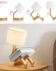 lampe de chevet pliable en bois