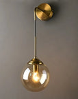 applique murale Suspendue en boule de Verre - Lampe Chevet Design