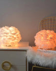 Lampe de chevet design Plumes moderne - Lampe Chevet Design
