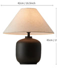 Wabi-sabi Ceramic Table Lamp Bedside Desk Lamp Decoration For Bedroom Light Fixture Japanese-style Table Lamp For Living Room - Lampe Chevet Design