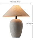 Wabi-sabi Ceramic Table Lamp Bedside Desk Lamp Decoration For Bedroom Light Fixture Japanese-style Table Lamp For Living Room - Lampe Chevet Design