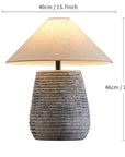 Wabi-sabi Ceramic Table Lamp Bedside Desk Lamp Decoration For Bedroom Light Fixture Japanese-style Table Lamp For Living Room - Lampe Chevet Design