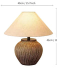 Wabi-sabi Ceramic Table Lamp Bedside Desk Lamp Decoration For Bedroom Light Fixture Japanese-style Table Lamp For Living Room - Lampe Chevet Design