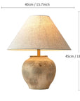 Wabi-sabi Ceramic Table Lamp Bedside Desk Lamp Decoration For Bedroom Light Fixture Japanese-style Table Lamp For Living Room - Lampe Chevet Design