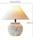 Wabi-sabi Ceramic Table Lamp Bedside Desk Lamp Decoration For Bedroom Light Fixture Japanese-style Table Lamp For Living Room - Lampe Chevet Design