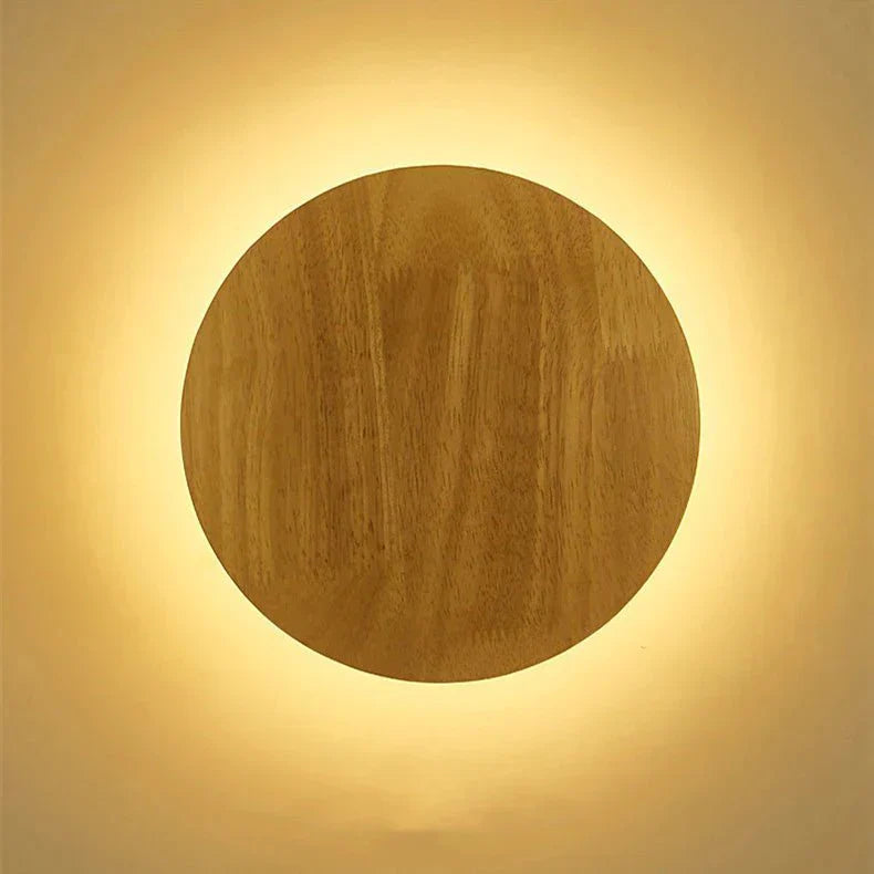Lampe de chevet Murale Bois Circulaire - Lampe Chevet Design