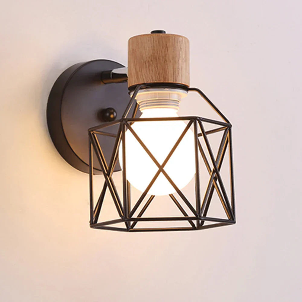 Lampe de chevet Murale Industrielle Cage - Lampe Chevet Design