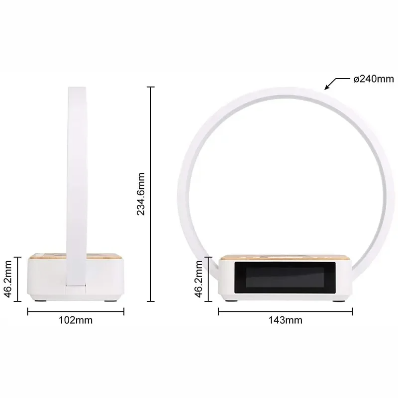 Lampe de chevet et reveil sans Fil - Lampe Chevet Design