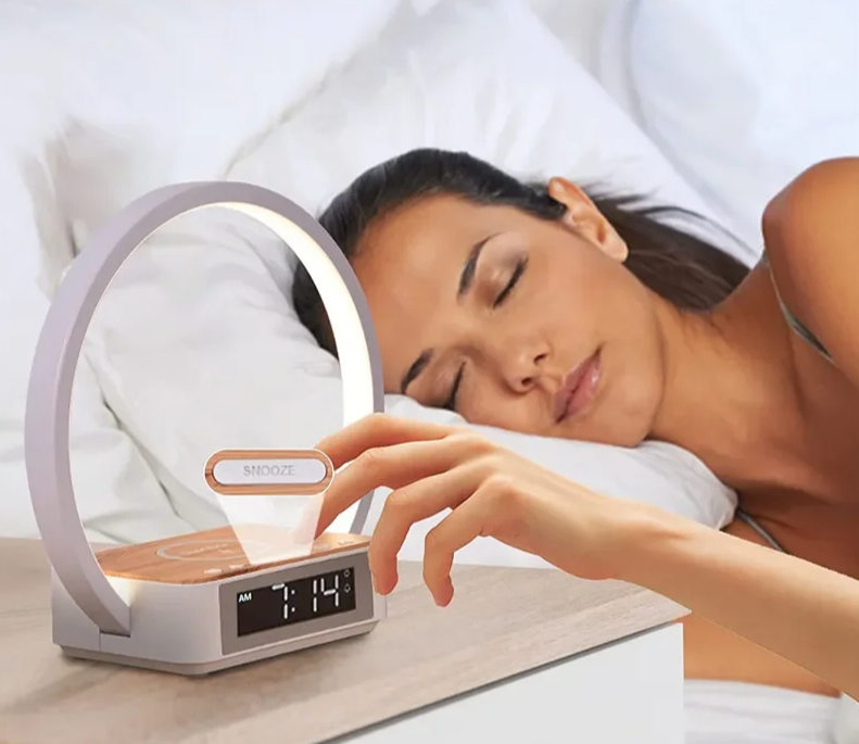 Lampe de chevet et reveil sans Fil - Lampe Chevet Design