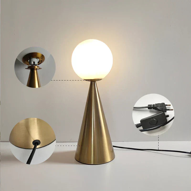 Lampe de Chevet Dorée Moderne - Lampe Chevet Design