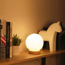 Lampe de chevet en bois tactile - Lampe Chevet Design