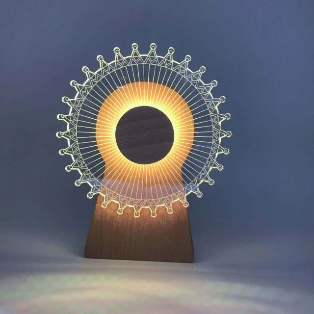 Lampe de chevet moulin 3D - Lampe Chevet Design