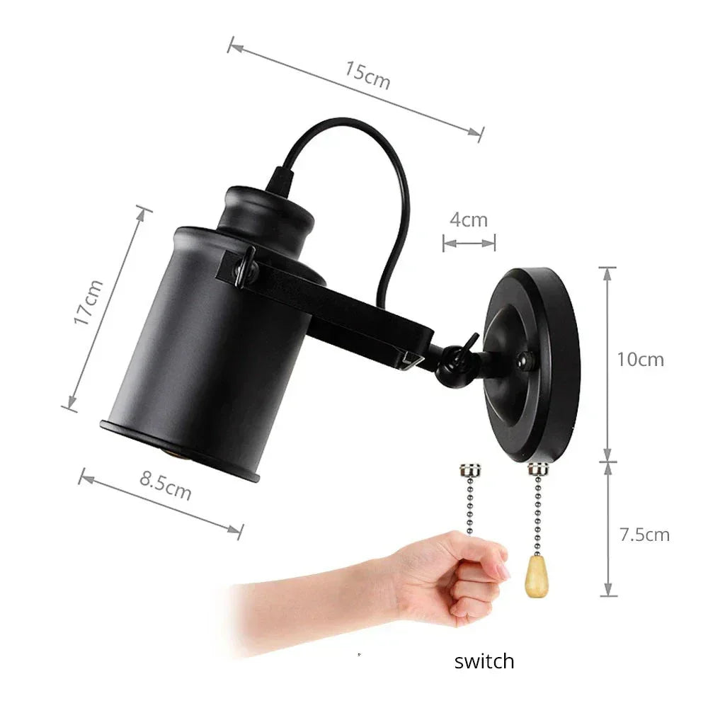 Lampe de chevet Murale Industrielle Vintage - Lampe Chevet Design