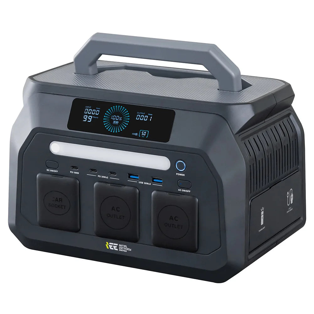 IEETek P800 – station d’alimentation portable 800W, onde sinusoïdale pure, batterie LiFePO4 512Wh