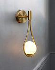 Lampe de chevet Murale Boule Métal Doré - Lampe Chevet Design