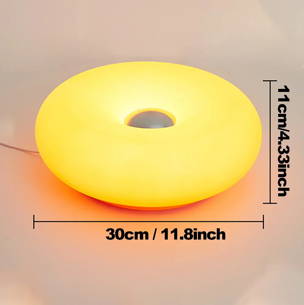 Bauhaus table lamp USB plug bedroom bedside lamp living room dining room decoration donut ambient light - Lampe Chevet Design