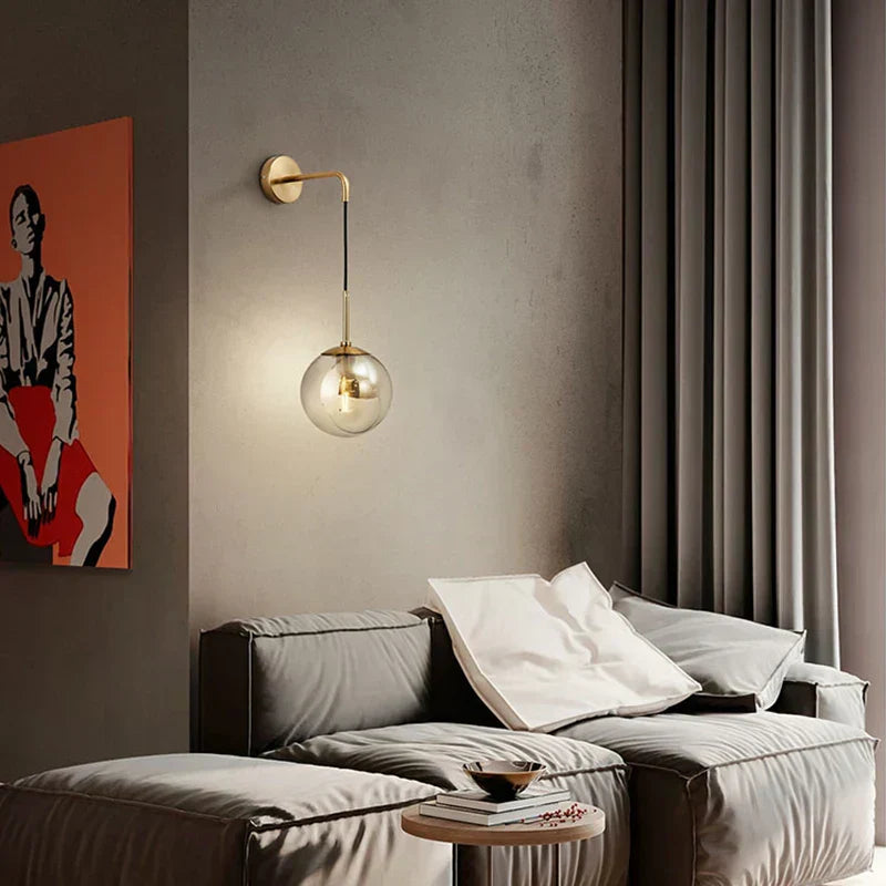 Lampe de chevet Suspendue Murale en Verre - Lampe Chevet Design