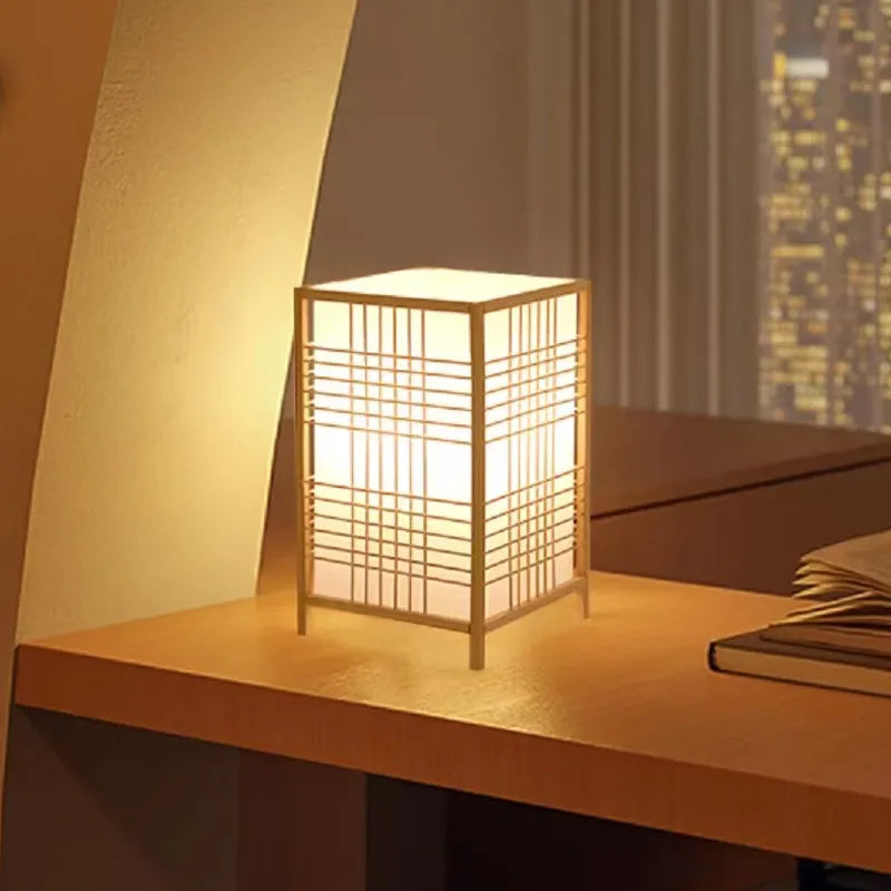 Lampe de chevet Japonaise Carré - Lampe Chevet Design