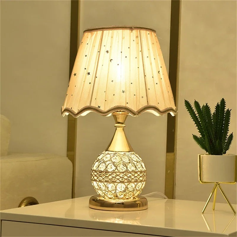 Lampe de chevet européenne en cristal - Lampe Chevet Design