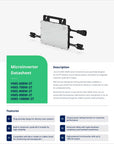 HMS-1000W-2T 1000w Single Phase Wi-Fi Integrated on Grid Microinverter