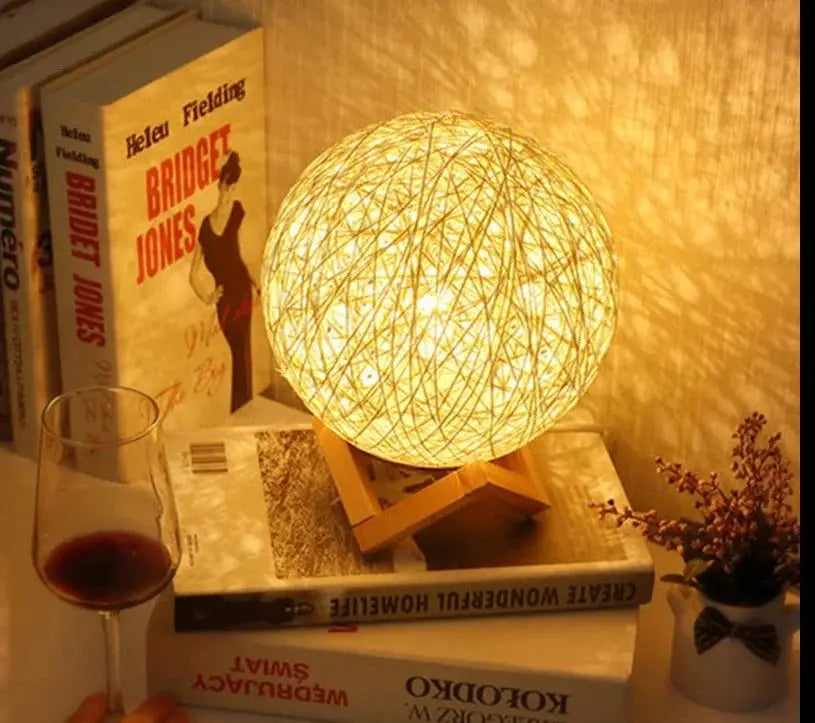 Lampe de chevet en rotin - Lampe Chevet Design