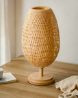 Lampe de Chevet en Bambou Naturel - Lampe Chevet Design