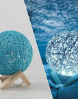 Lampe de chevet en rotin - Lampe Chevet Design
