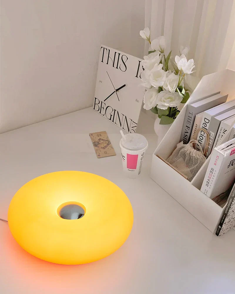 Bauhaus table lamp USB plug bedroom bedside lamp living room dining room decoration donut ambient light - Lampe Chevet Design