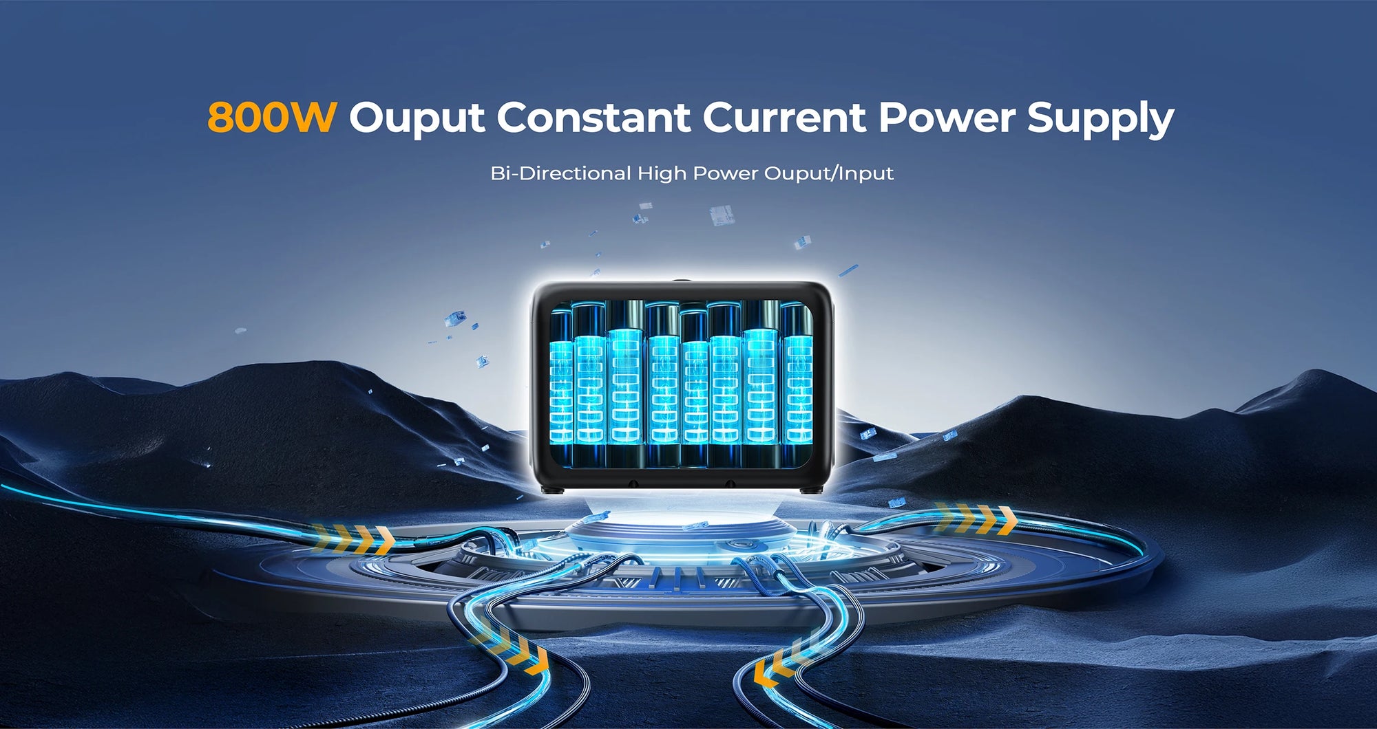OUKITEL P800E – tragbare Powerstation 800W, Solargenerator LiFePO4 512Wh