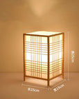 Lampe de Chevet Japonaise en Bois - Lampe Chevet Design
