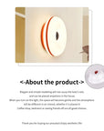 Bauhaus table lamp USB plug bedroom bedside lamp living room dining room decoration donut ambient light - Lampe Chevet Design