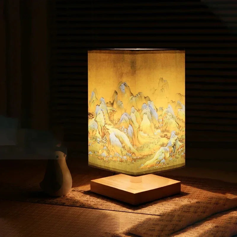 Lampe de chevet Design Japonaise Scandinave - Lampe Chevet Design