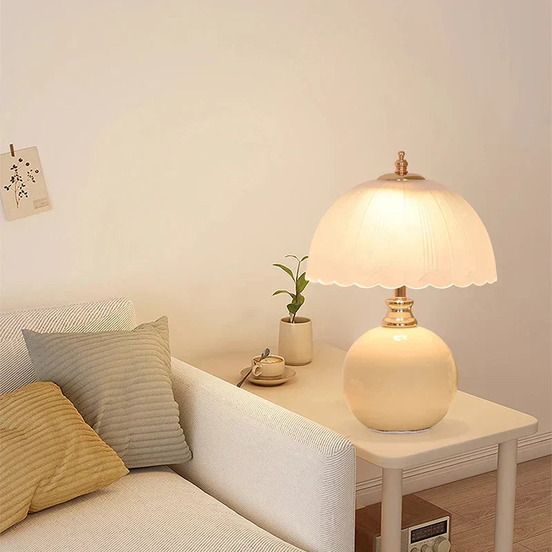 Lampe de Chevet Moderne – Tissu &amp; Fer Forgé, Style Élégant - Lampe Chevet Design