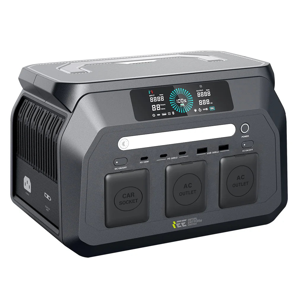IEETek P800 – tragbare Powerstation 800W, reiner Sinus, LiFePO4 Akku 512Wh